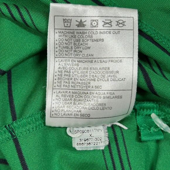 Nike Polo Shirt Men’s Extra Large Green Striped Golf Dri-Fit Performance Casual - Picture 10 of 10